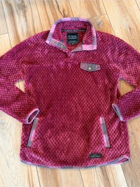 Simply Southern Plush Berry Snap Pullover